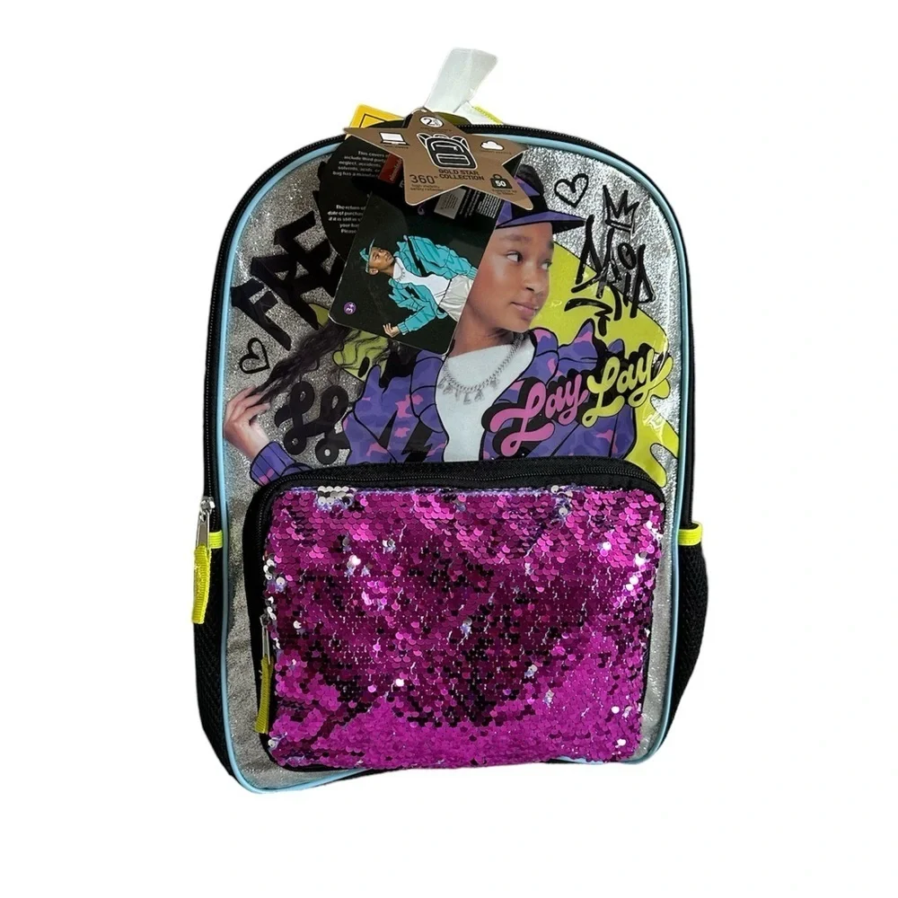That Girl Lay Lay Nickelodeon Kids Backpack Sequin NWT